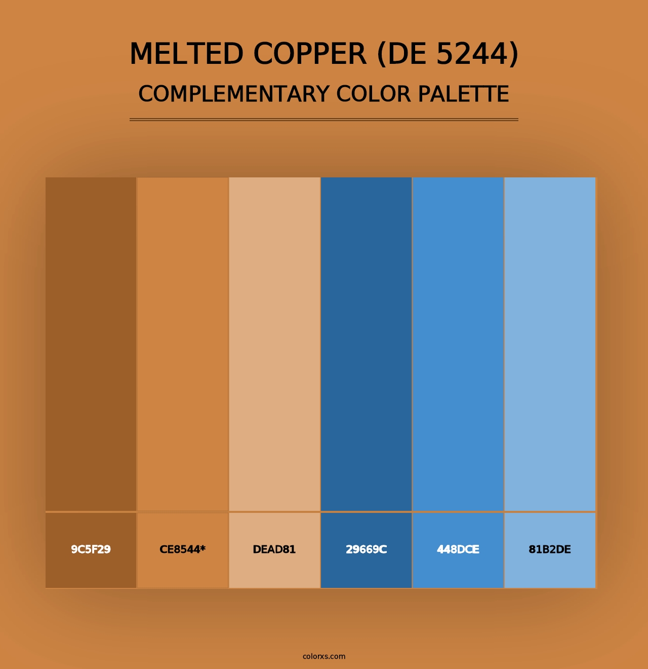 Melted Copper (DE 5244) - Complementary Color Palette