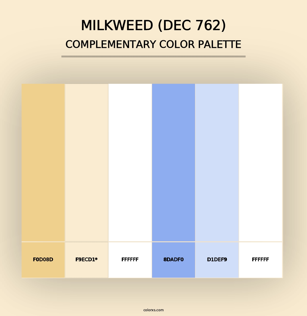 Milkweed (DEC 762) - Complementary Color Palette