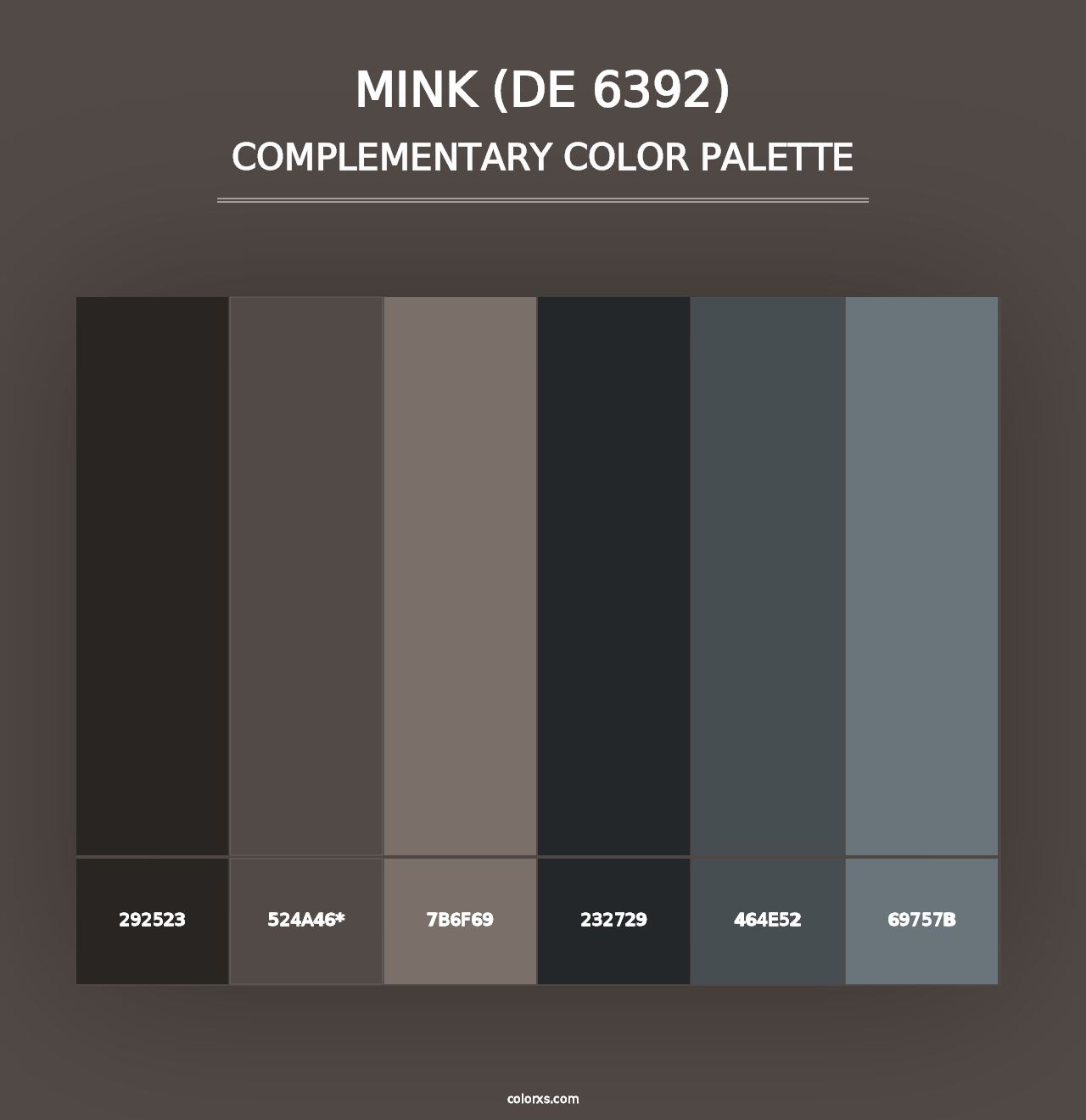 Mink (DE 6392) - Complementary Color Palette