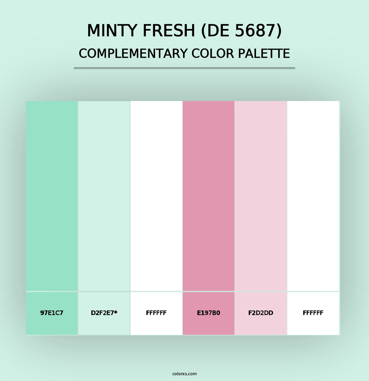 Minty Fresh (DE 5687) - Complementary Color Palette