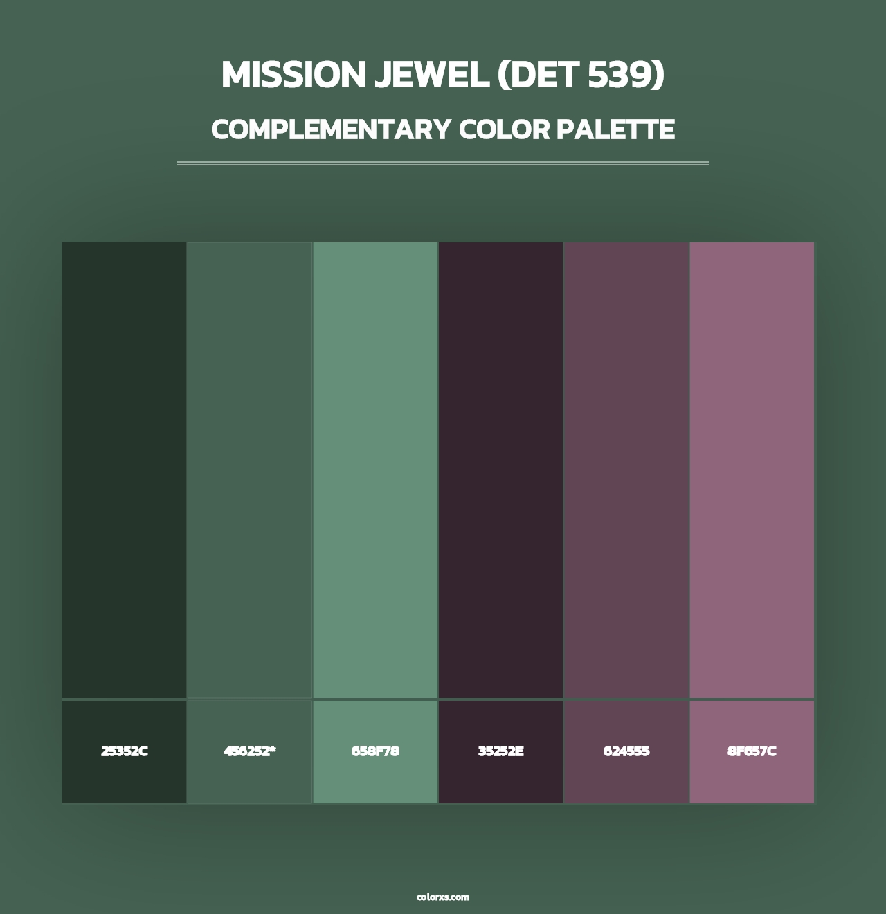 Mission Jewel (DET 539) - Complementary Color Palette