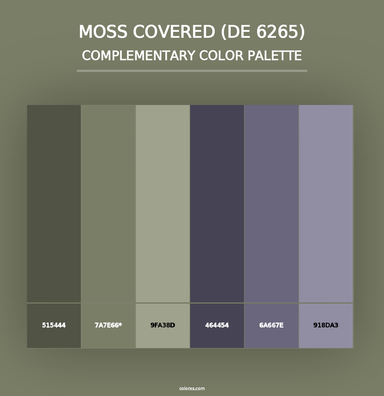 Moss Covered (DE 6265) - Complementary Color Palette