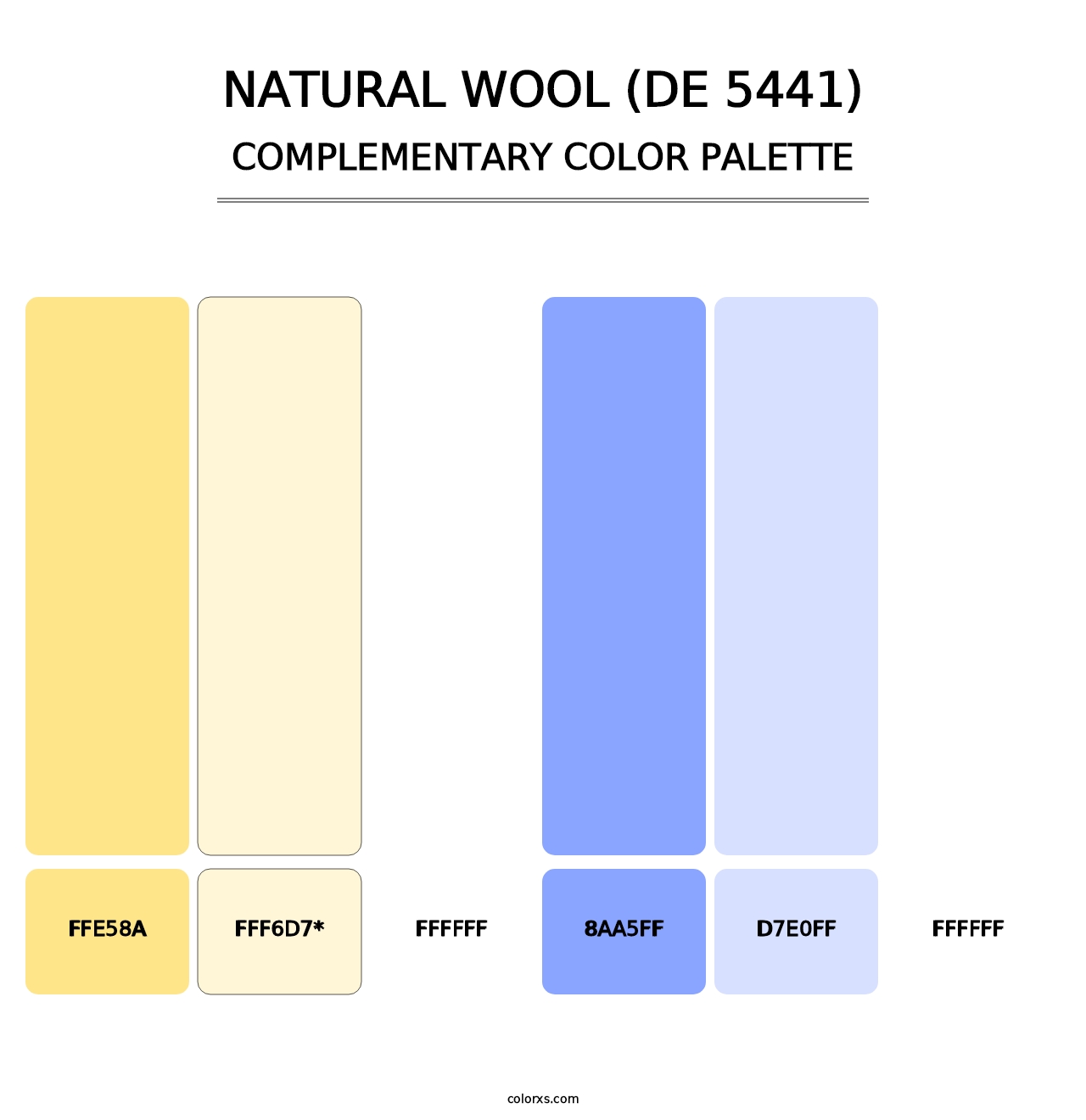 Natural Wool (DE 5441) - Complementary Color Palette