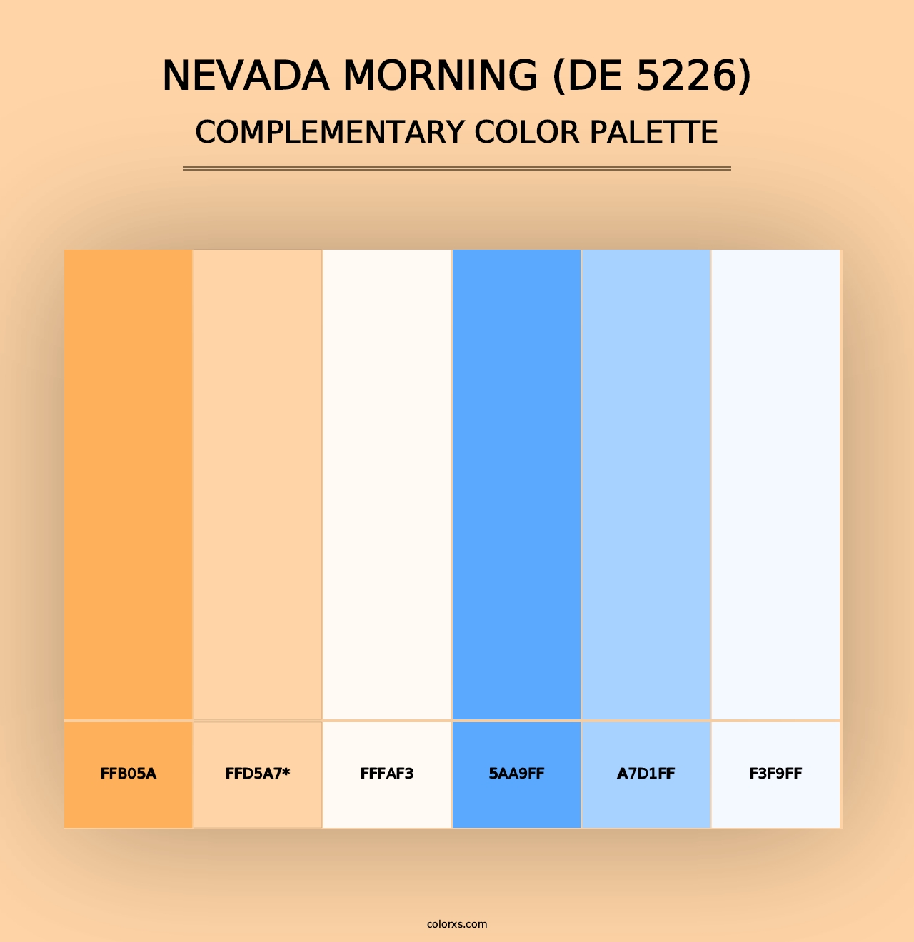 Nevada Morning (DE 5226) - Complementary Color Palette