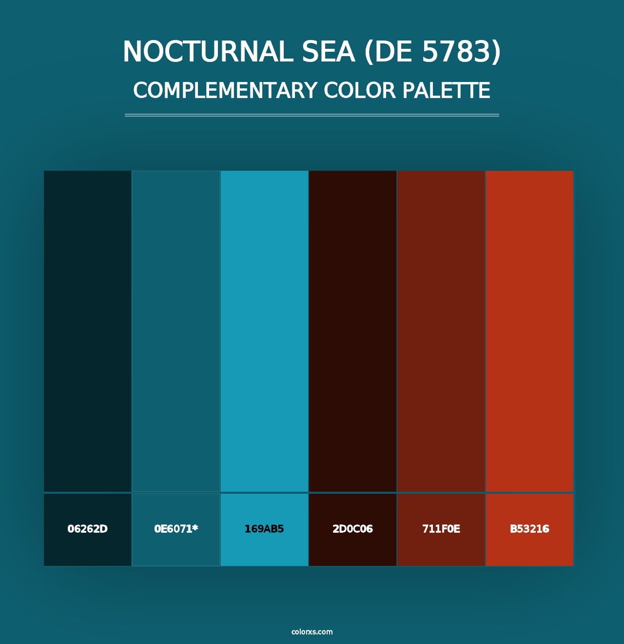 Nocturnal Sea (DE 5783) - Complementary Color Palette