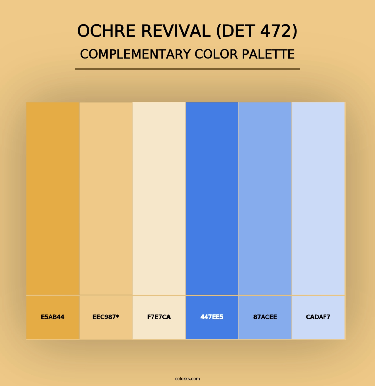 Ochre Revival (DET 472) - Complementary Color Palette