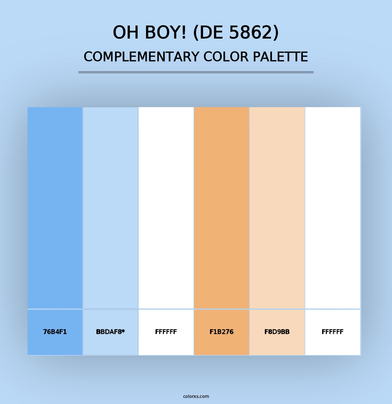 Oh Boy! (DE 5862) - Complementary Color Palette