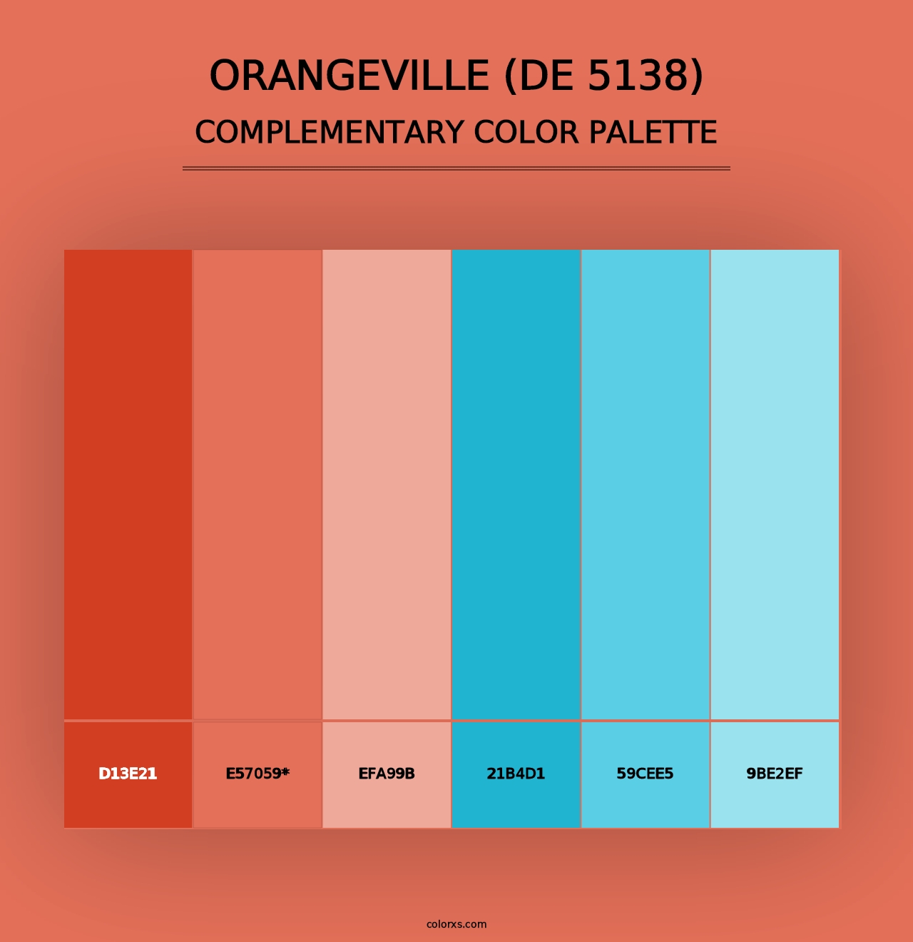 Orangeville (DE 5138) - Complementary Color Palette