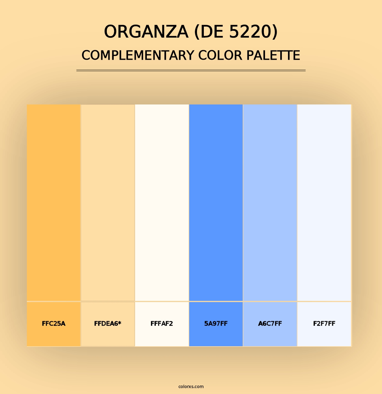 Organza (DE 5220) - Complementary Color Palette