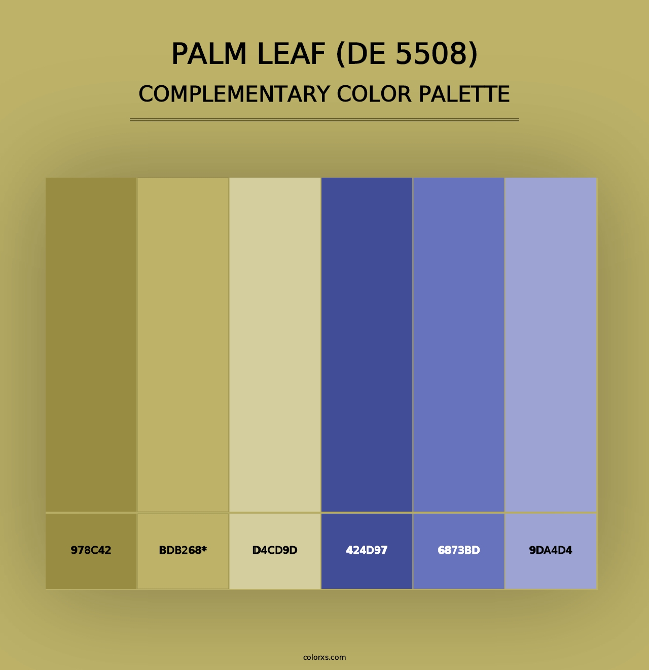 Palm Leaf (DE 5508) - Complementary Color Palette