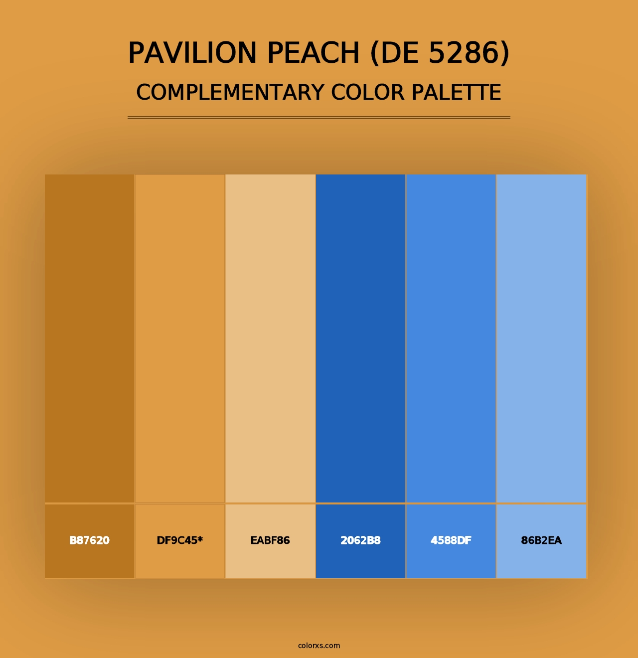 Pavilion Peach (DE 5286) - Complementary Color Palette