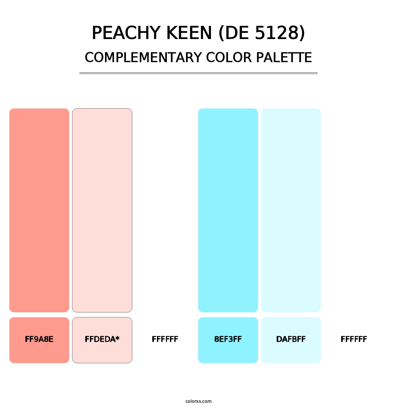 Peachy Keen (DE 5128) - Complementary Color Palette