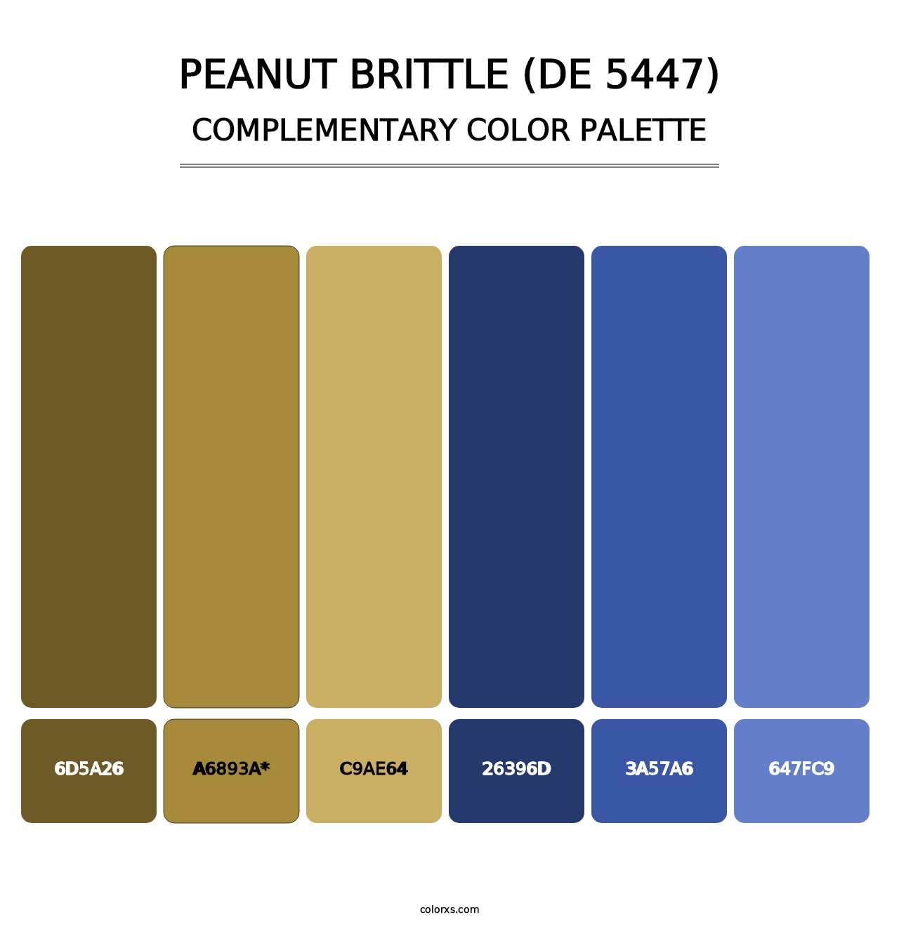 Peanut Brittle (DE 5447) - Complementary Color Palette