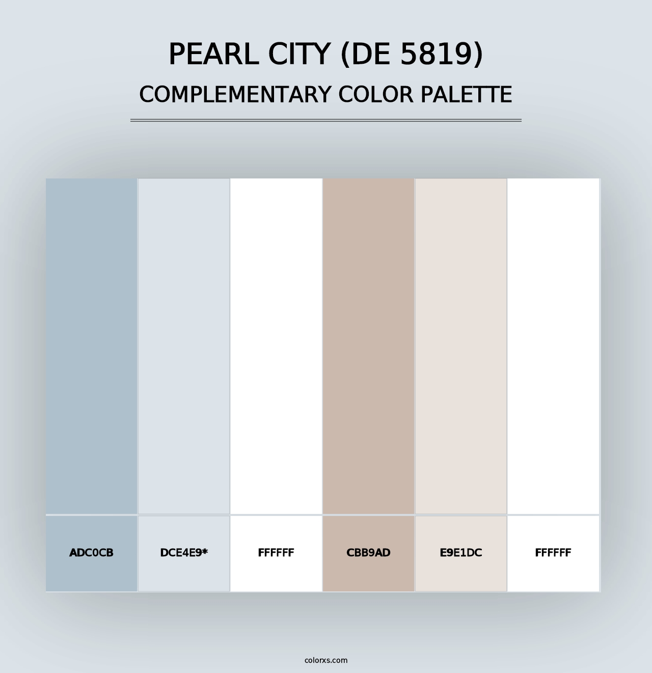 Pearl City (DE 5819) - Complementary Color Palette