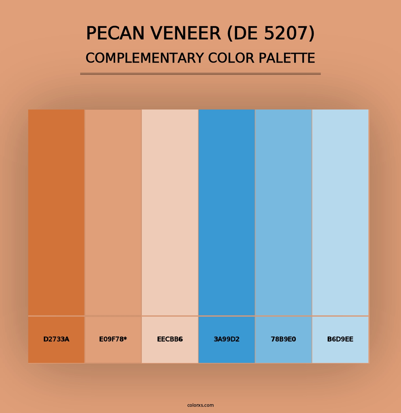 Pecan Veneer (DE 5207) - Complementary Color Palette