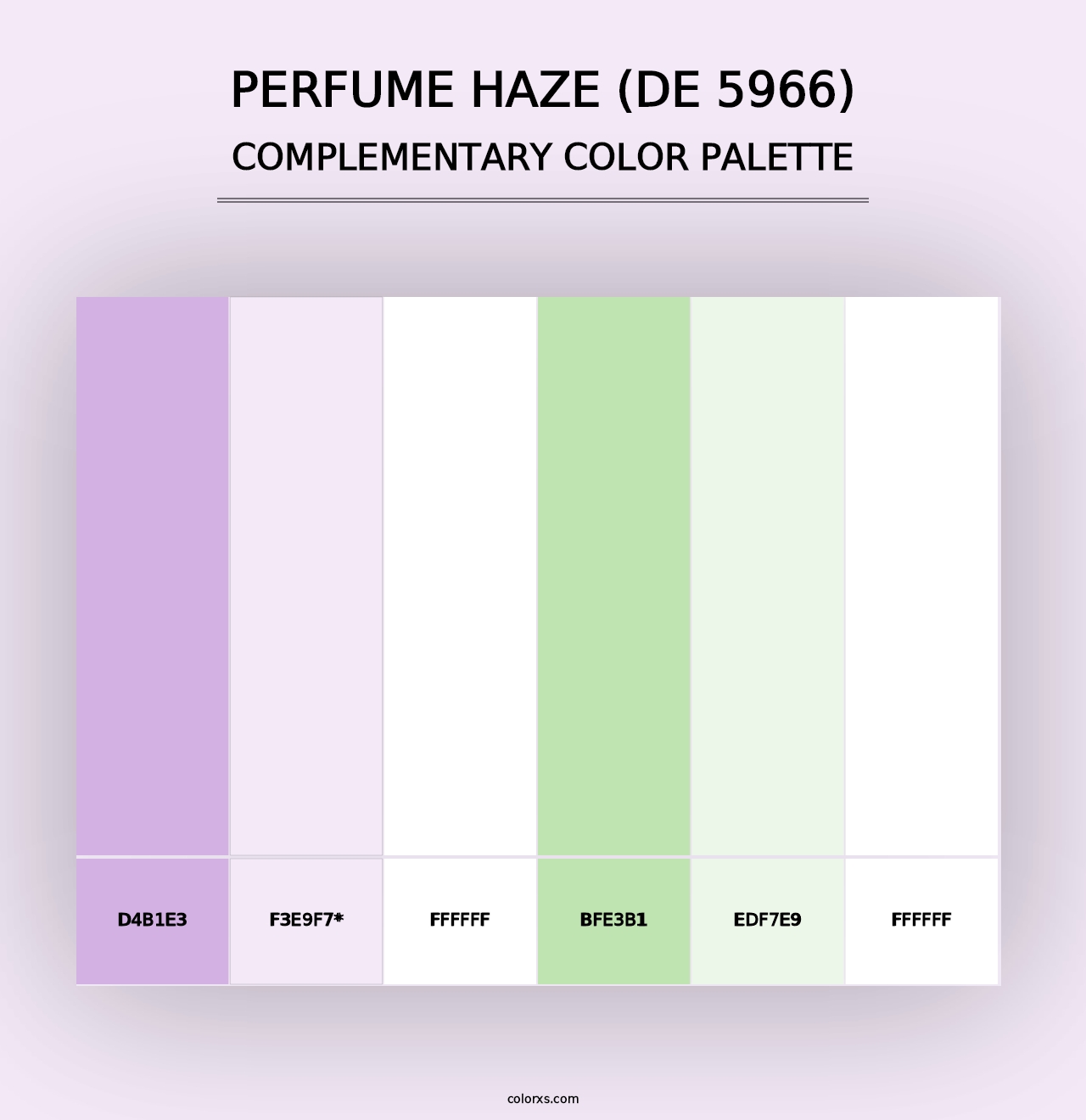 Perfume Haze (DE 5966) - Complementary Color Palette