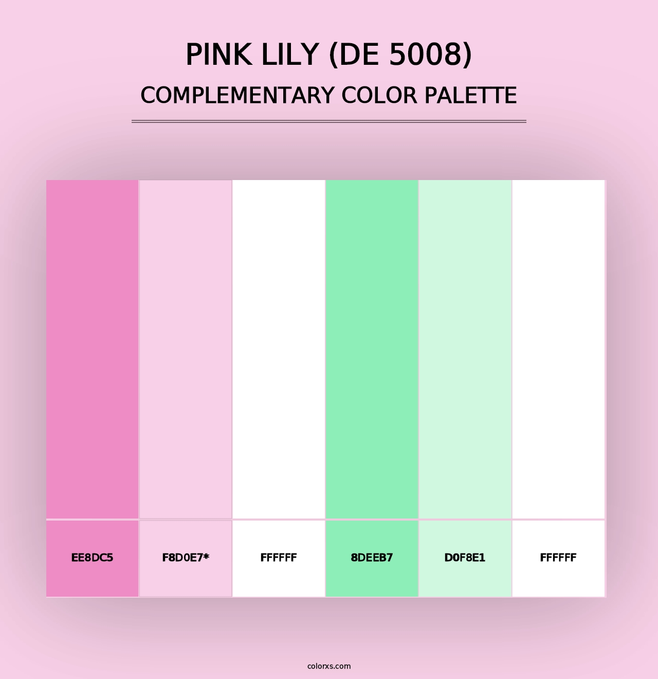 Pink Lily (DE 5008) - Complementary Color Palette