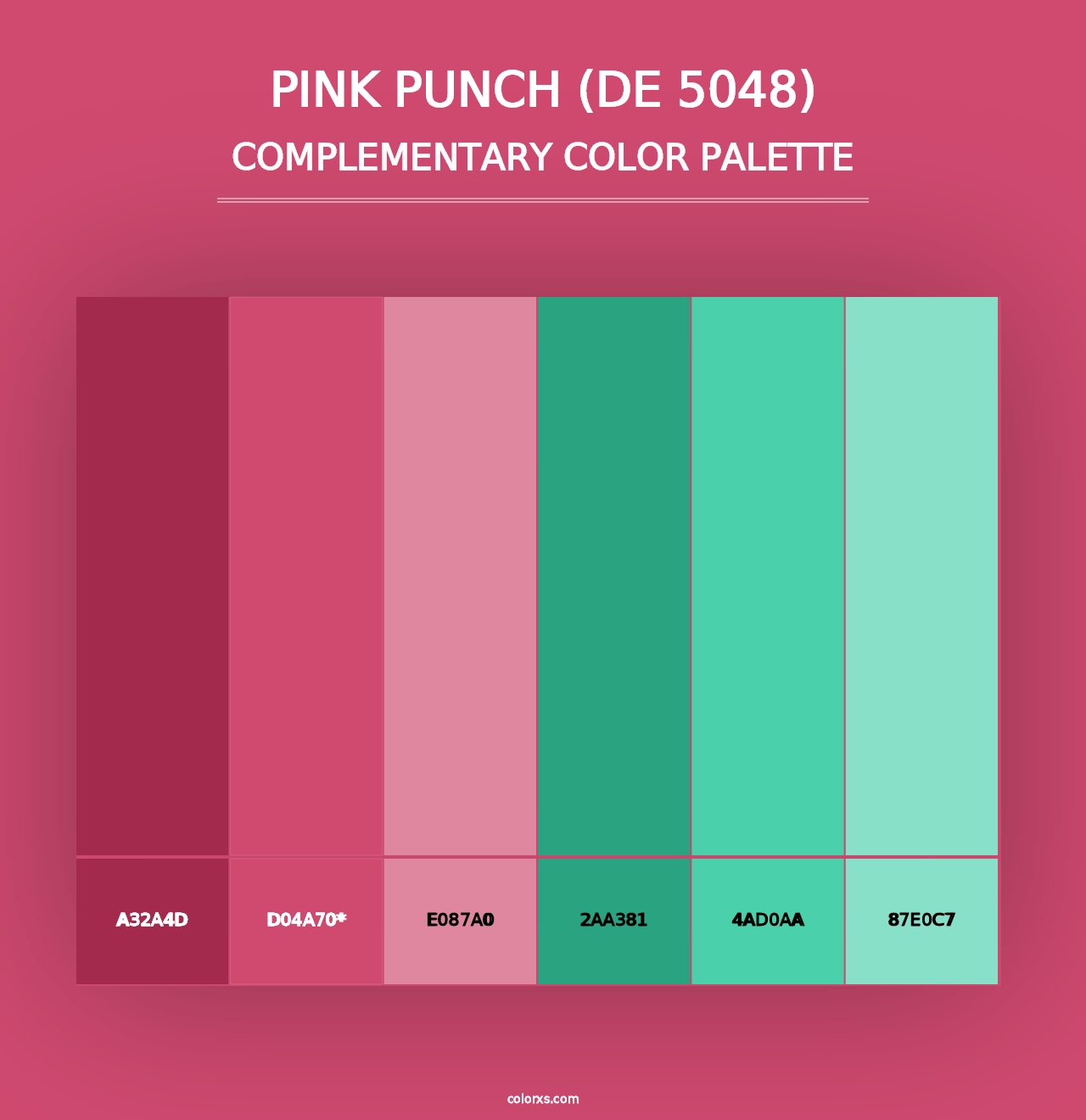 Pink Punch (DE 5048) - Complementary Color Palette