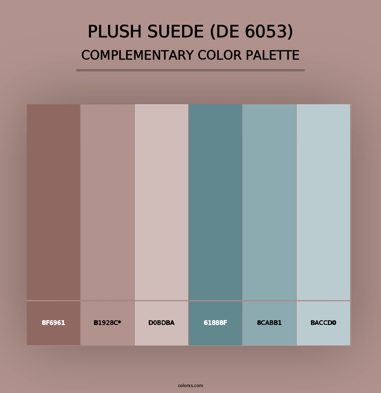 Plush Suede (DE 6053) - Complementary Color Palette