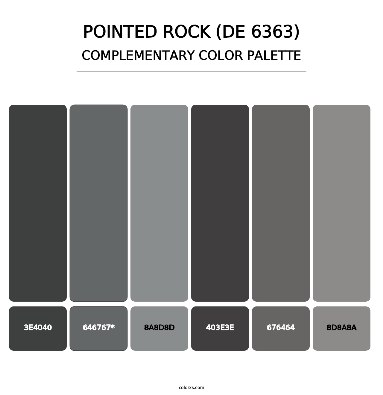 Pointed Rock (DE 6363) - Complementary Color Palette