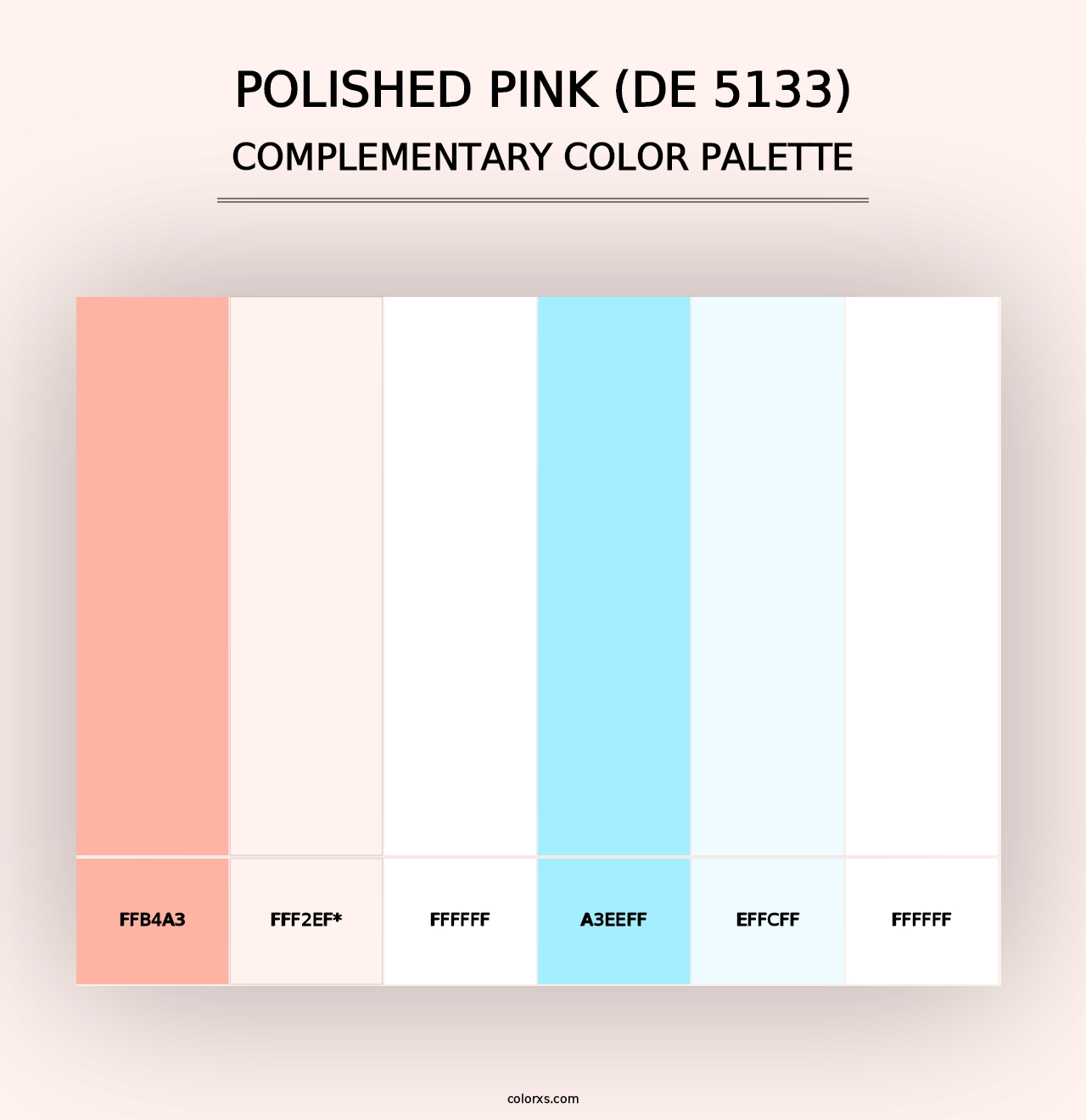 Polished Pink (DE 5133) - Complementary Color Palette