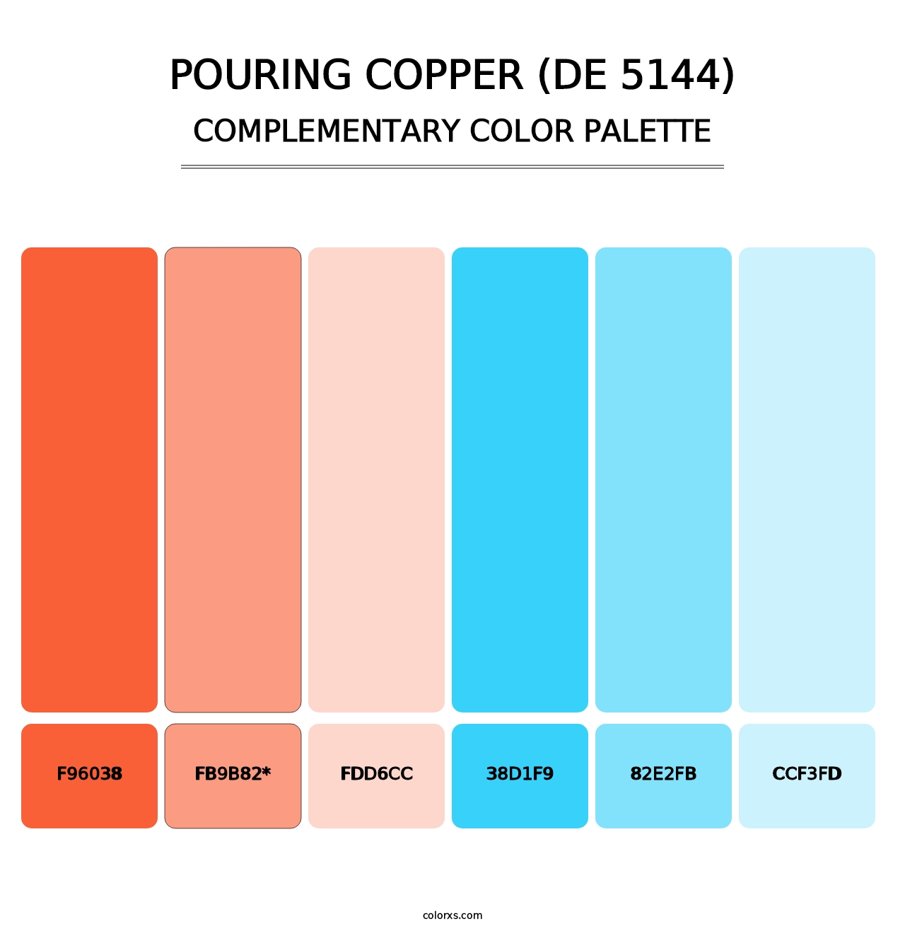 Pouring Copper (DE 5144) - Complementary Color Palette