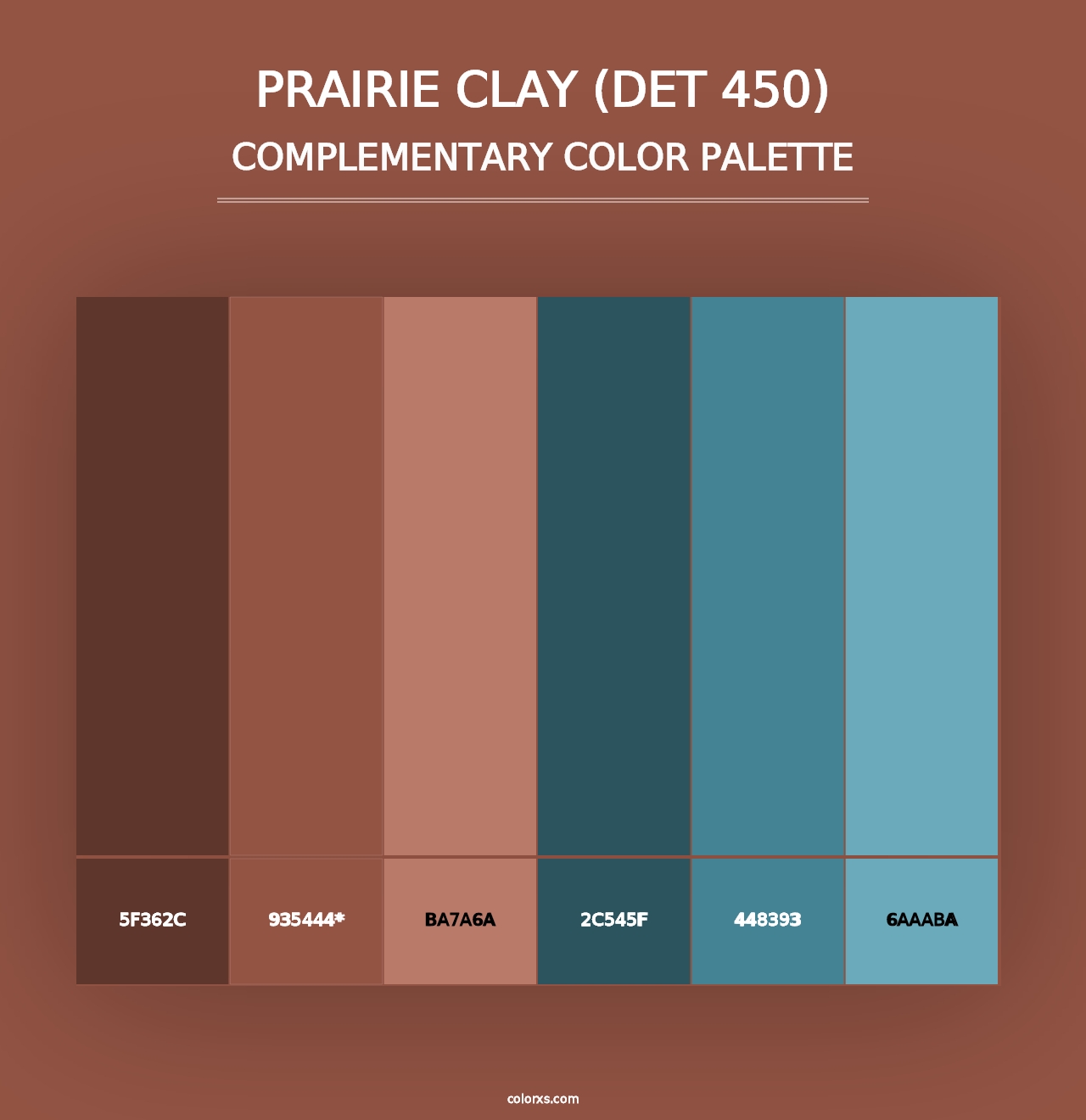 Prairie Clay (DET 450) - Complementary Color Palette