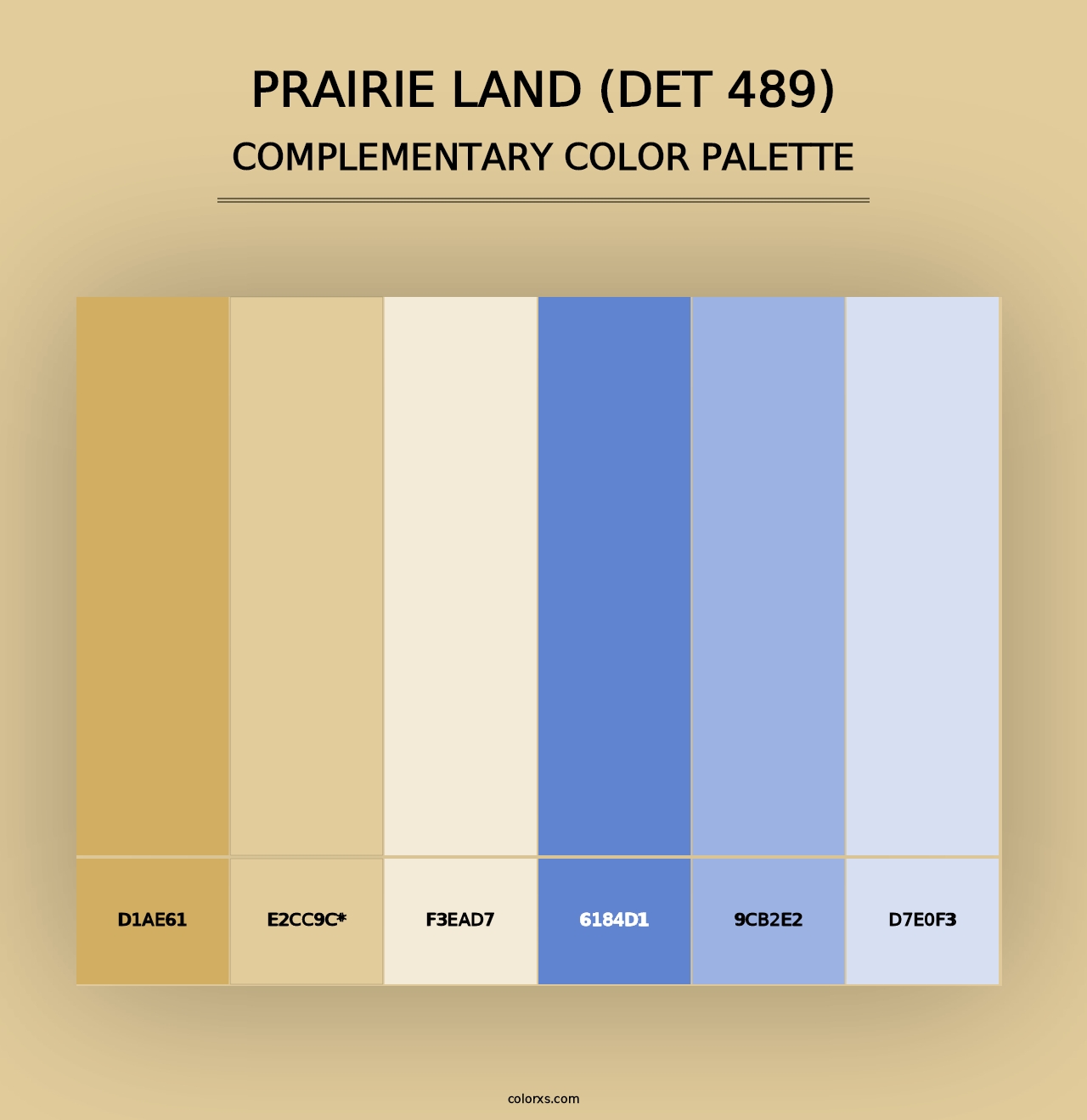 Prairie Land (DET 489) - Complementary Color Palette