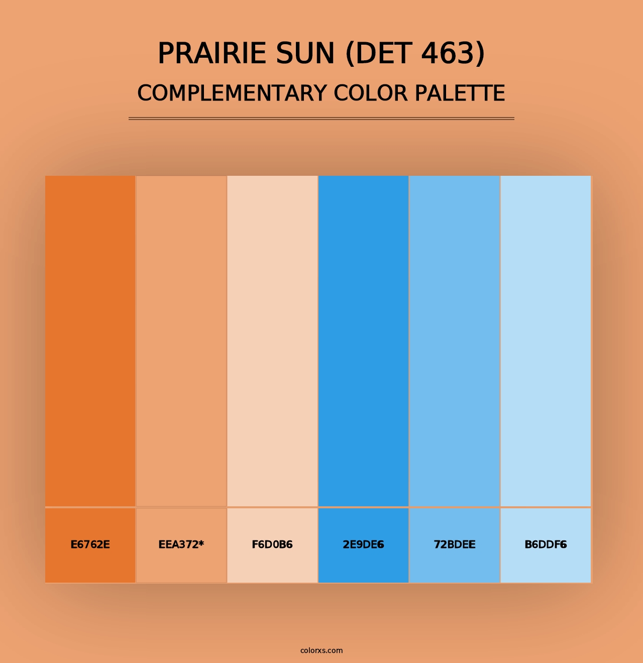 Prairie Sun (DET 463) - Complementary Color Palette