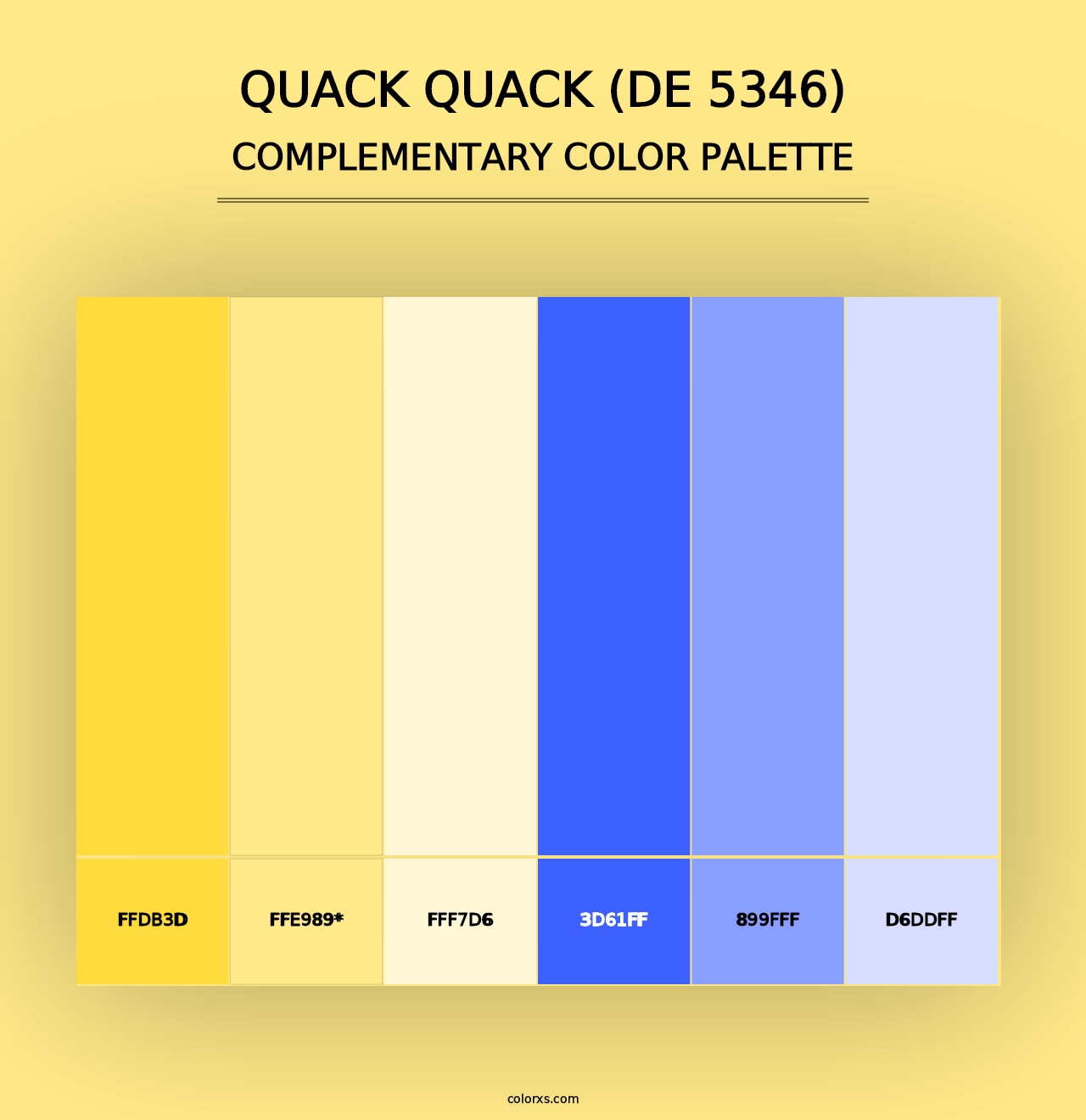 Quack Quack (DE 5346) - Complementary Color Palette