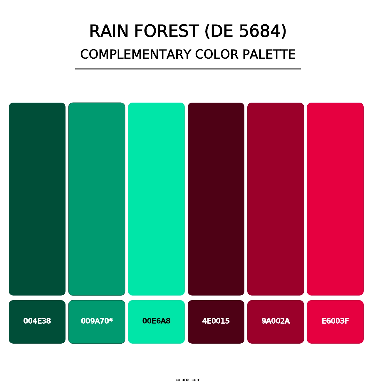 Rain Forest (DE 5684) - Complementary Color Palette