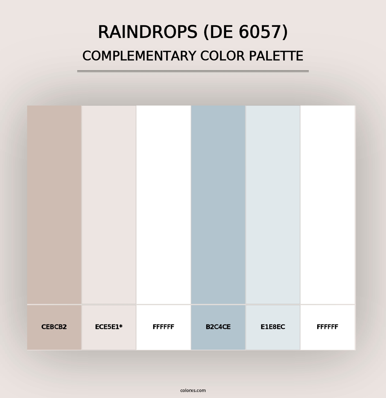 Raindrops (DE 6057) - Complementary Color Palette