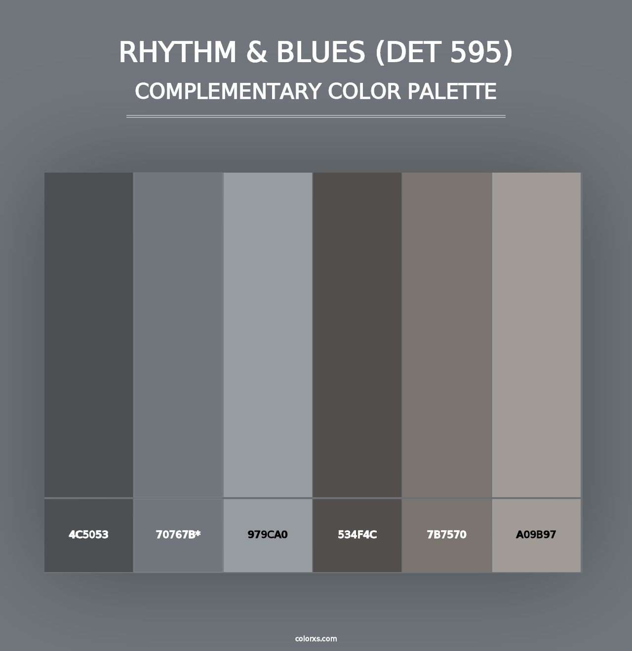 Rhythm & Blues (DET 595) - Complementary Color Palette