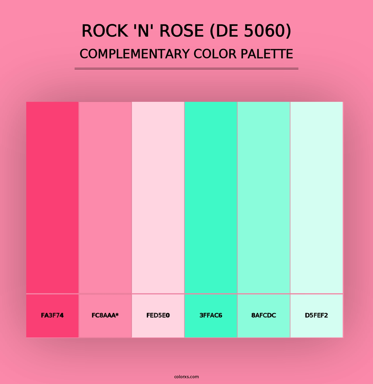 Rock 'n' Rose (DE 5060) - Complementary Color Palette