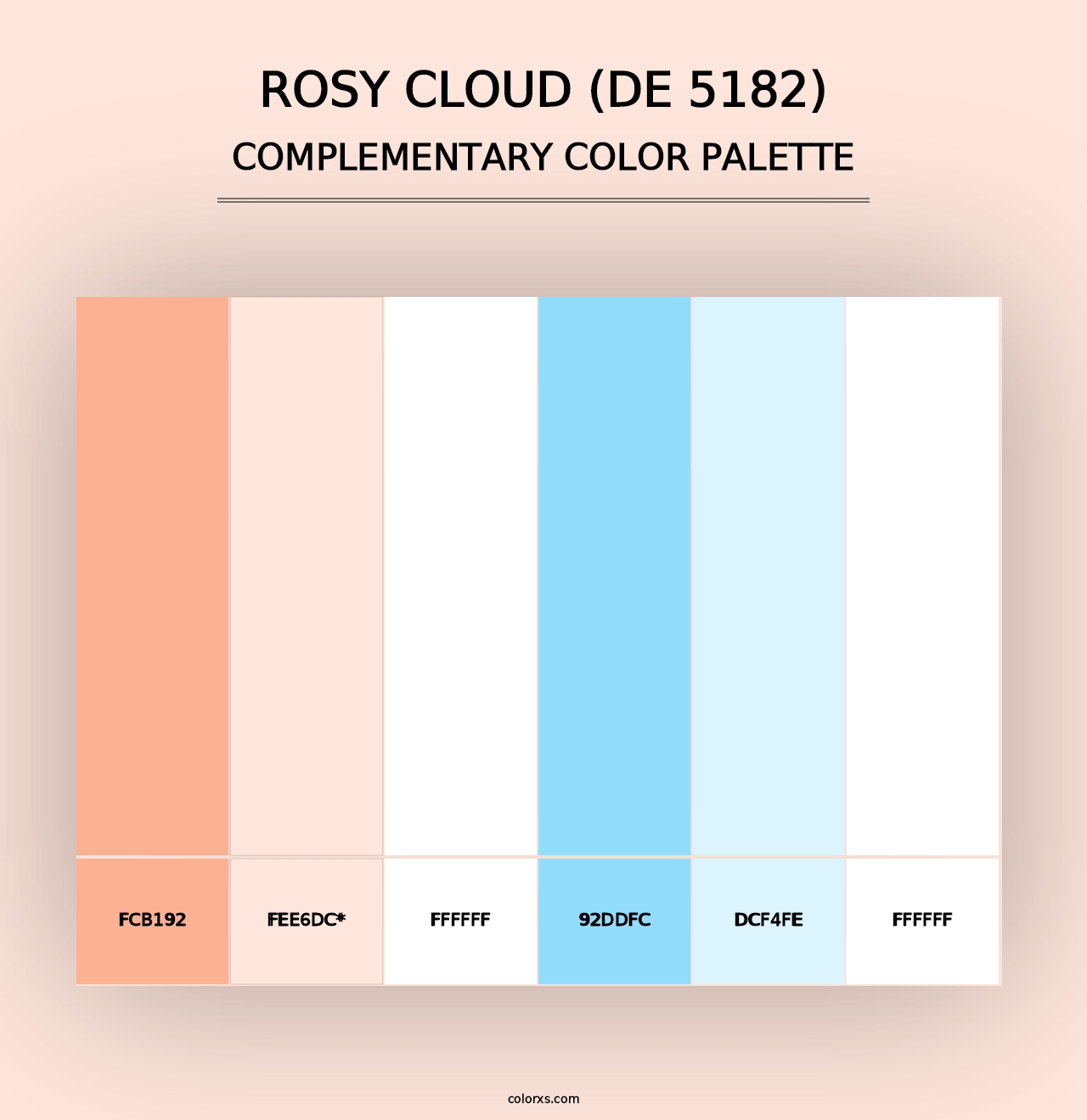 Rosy Cloud (DE 5182) - Complementary Color Palette