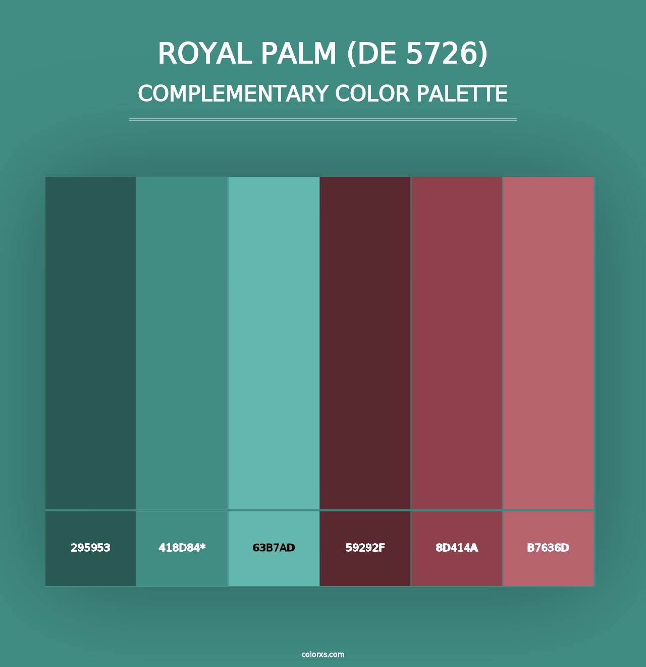 Royal Palm (DE 5726) - Complementary Color Palette