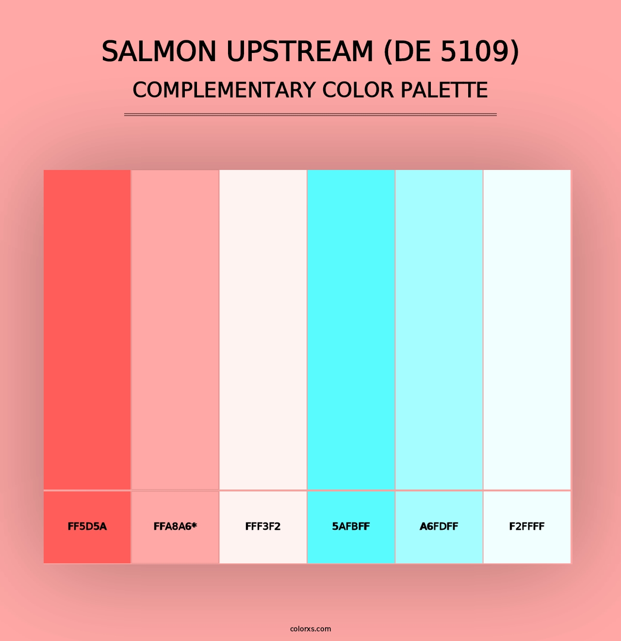 Salmon Upstream (DE 5109) - Complementary Color Palette