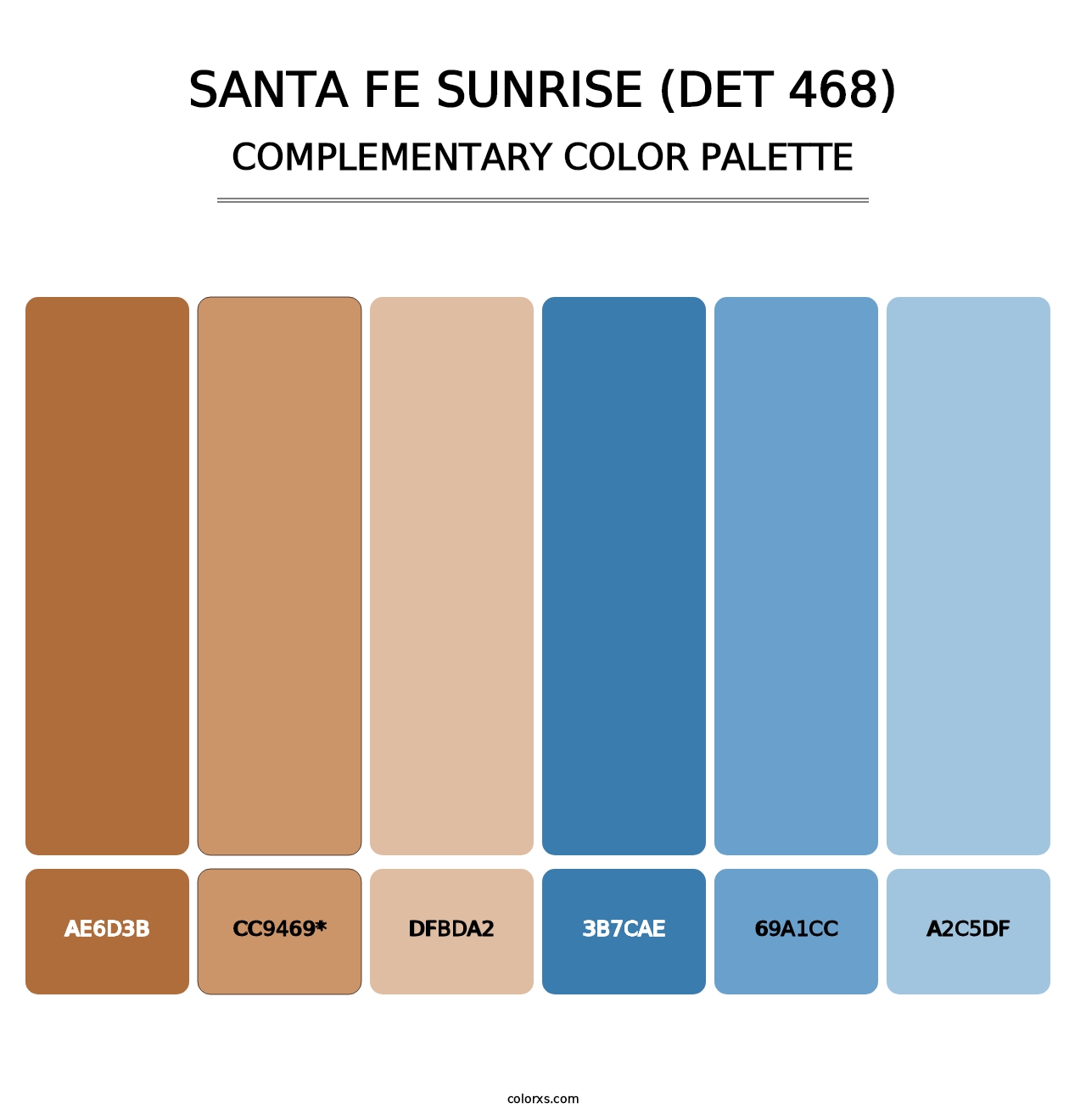 Santa Fe Sunrise (DET 468) - Complementary Color Palette