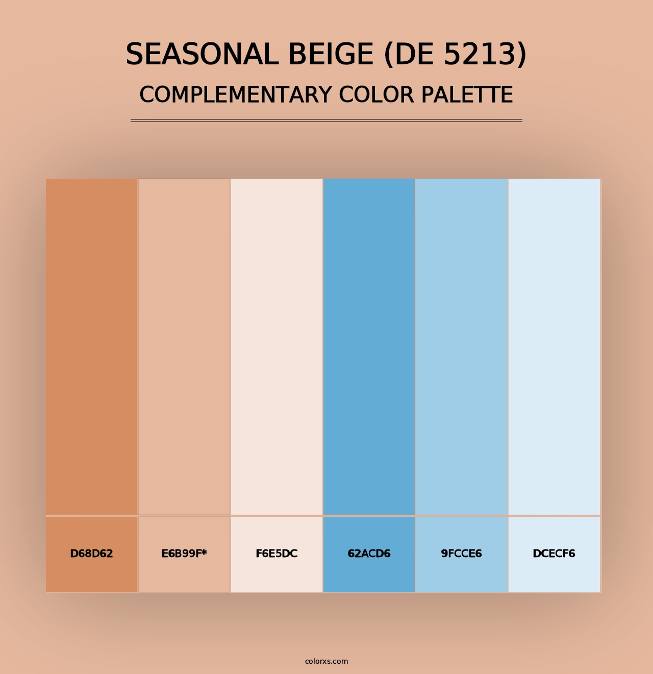 Seasonal Beige (DE 5213) - Complementary Color Palette