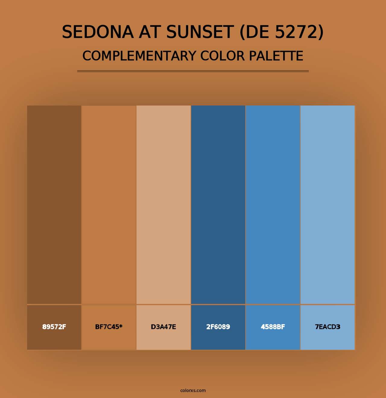 Sedona at Sunset (DE 5272) - Complementary Color Palette