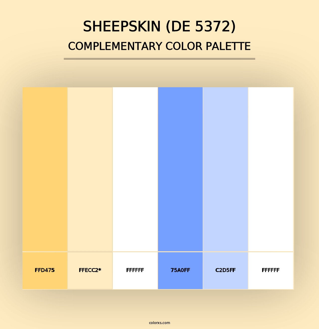 Sheepskin (DE 5372) - Complementary Color Palette