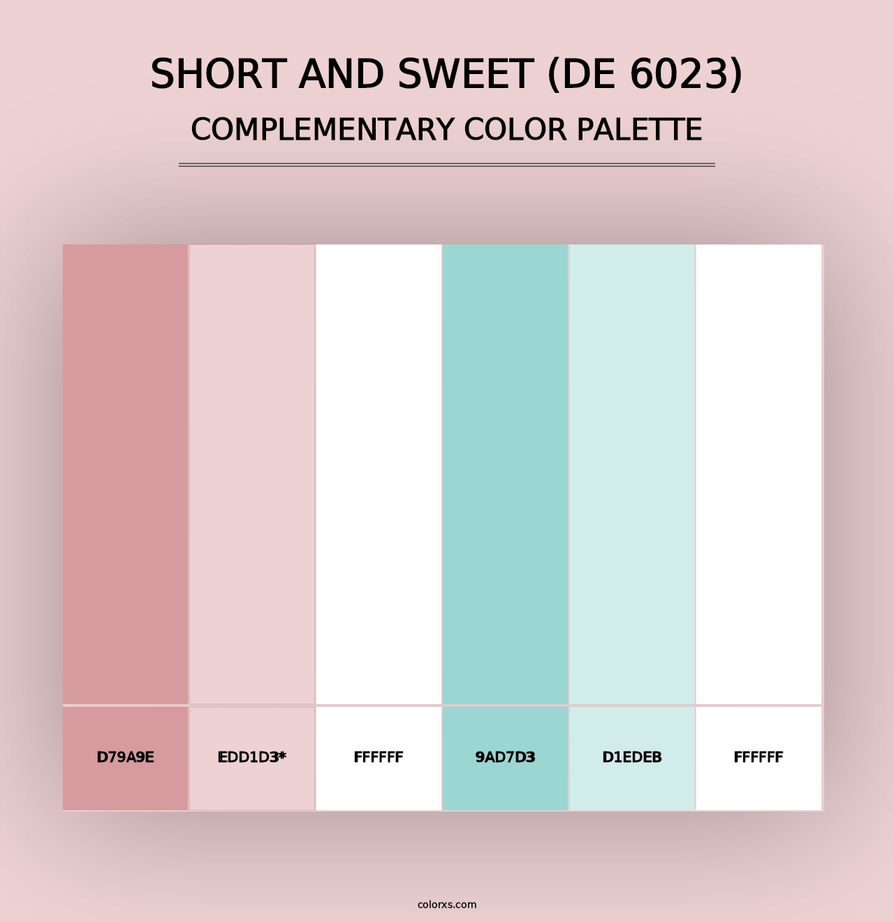 Short and Sweet (DE 6023) - Complementary Color Palette