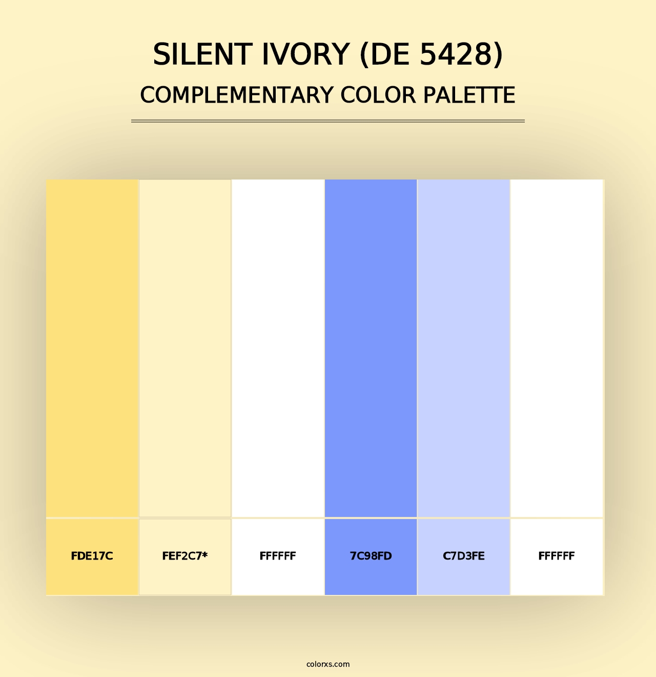 Silent Ivory (DE 5428) - Complementary Color Palette