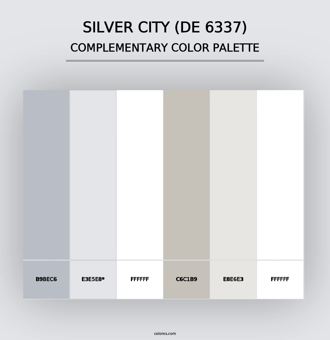 Silver City (DE 6337) - Complementary Color Palette