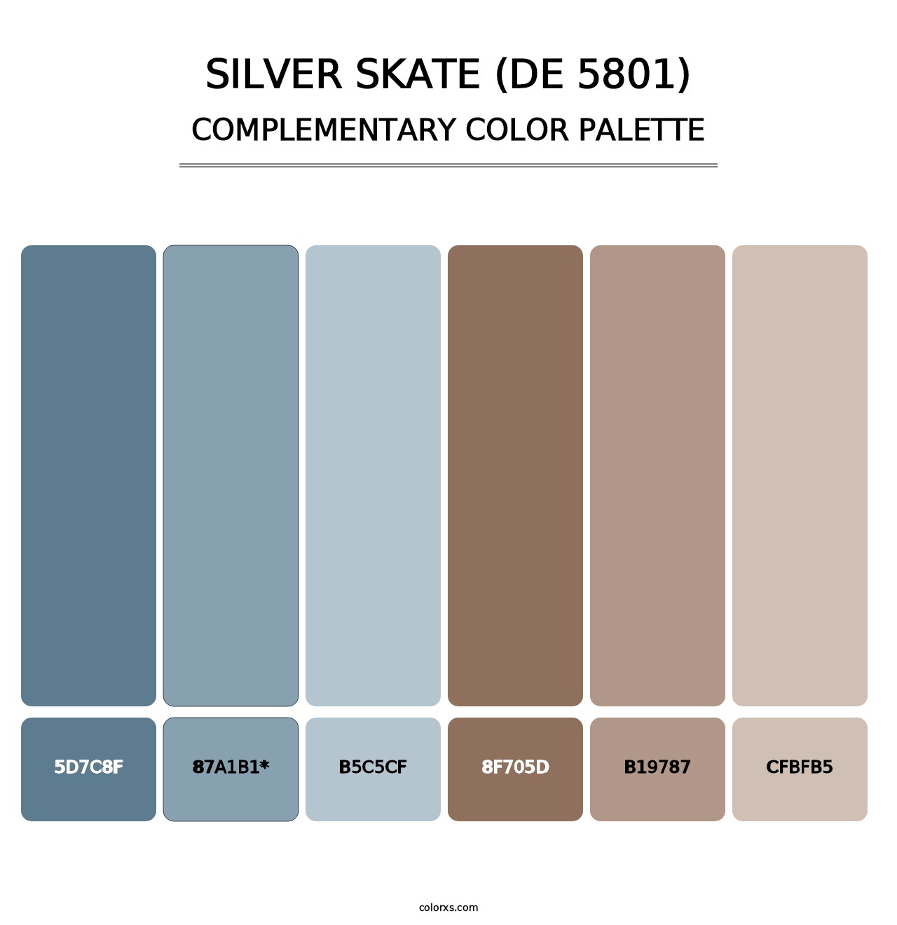 Silver Skate (DE 5801) - Complementary Color Palette