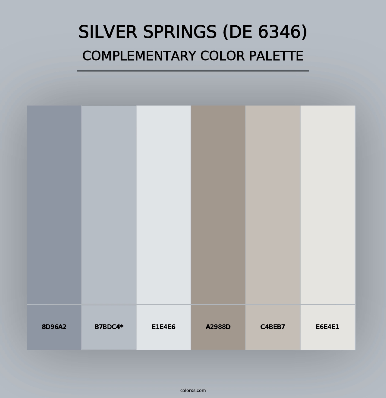 Silver Springs (DE 6346) - Complementary Color Palette