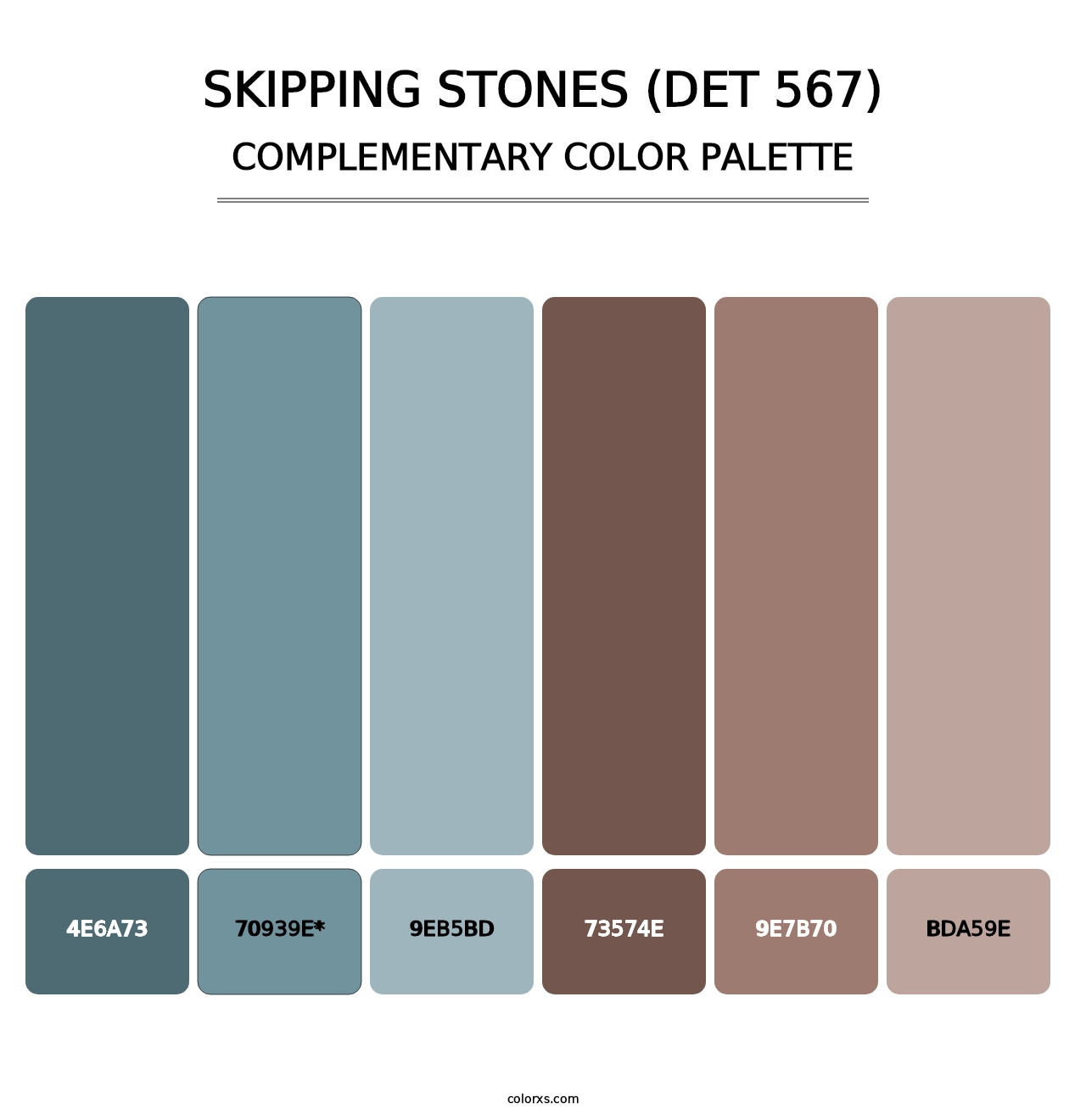 Skipping Stones (DET 567) - Complementary Color Palette