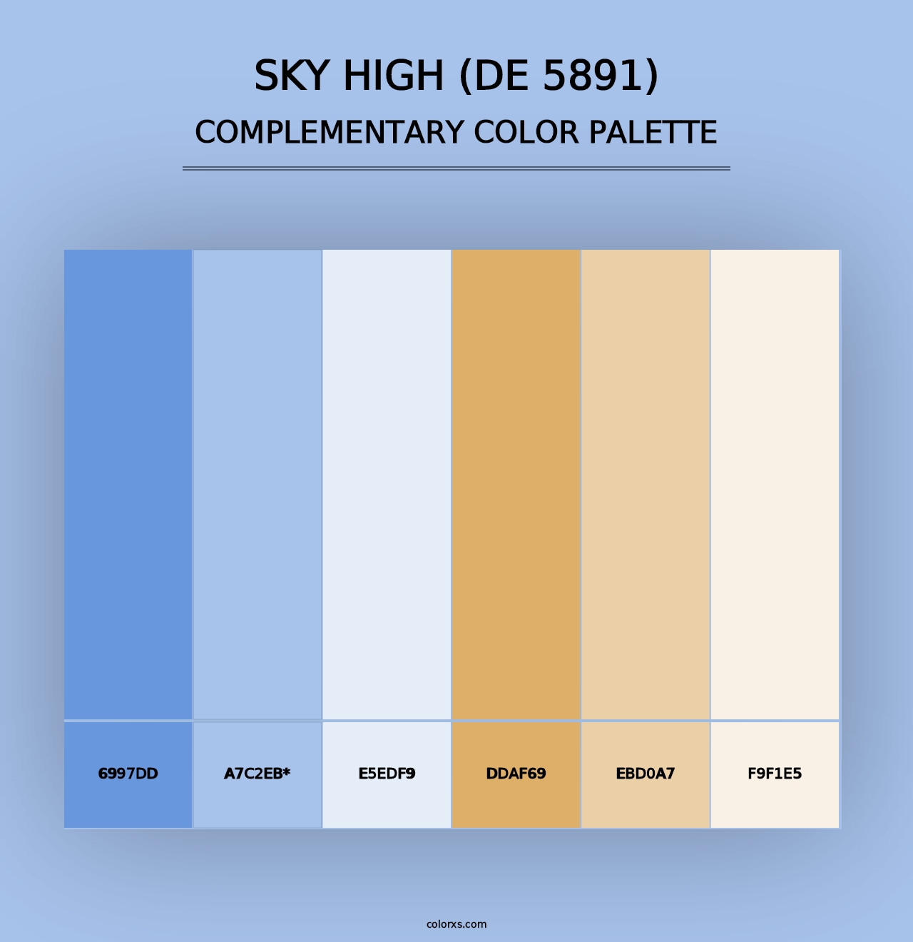 Sky High (DE 5891) - Complementary Color Palette