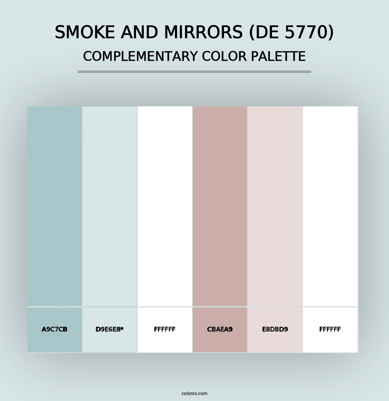 Smoke and Mirrors (DE 5770) - Complementary Color Palette