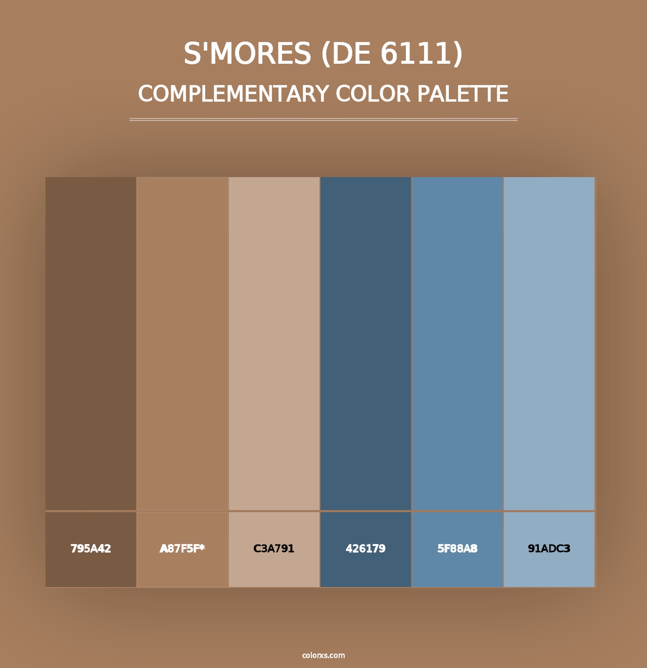 S'mores (DE 6111) - Complementary Color Palette